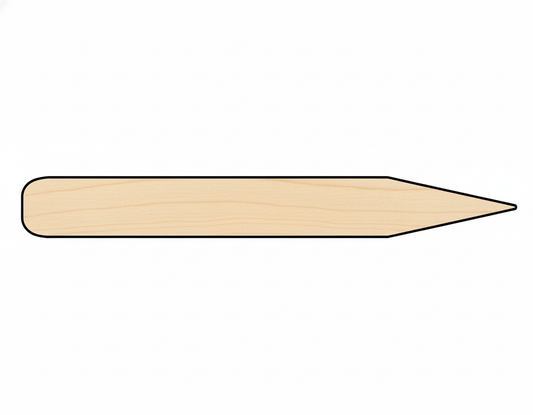 Wood Thin Pencil Shape DIY Craft Cutout NameSigns.com