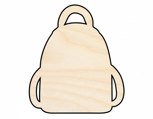 Wood Book Bag Shape Back to School Kids Crafts Craft Cutout NameSigns.com