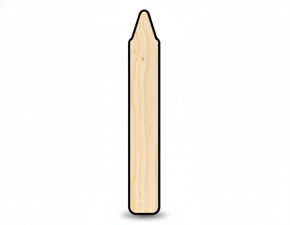 Wood Crayon Shape DIY Craft Cutout NameSigns.com