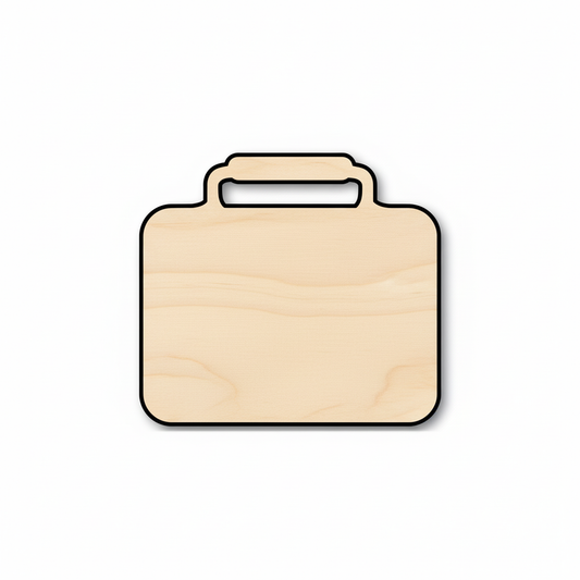 Wood Lunch Box Shape - School - Craft - NameSigns.com