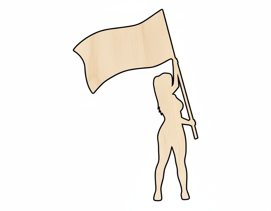 Color Guard Shape Craft Cutout NameSigns.com