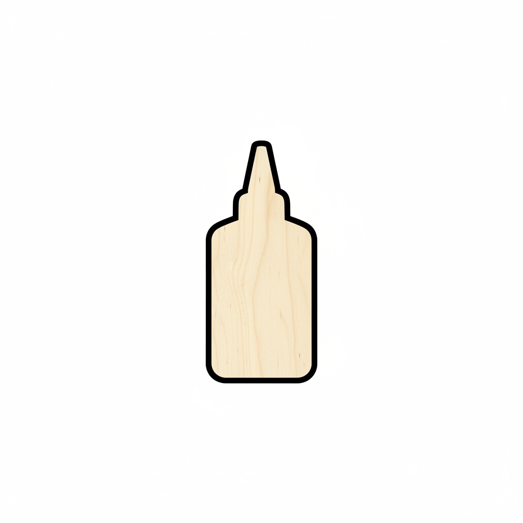 Wood Glue Bottle Shape - Craft - NameSigns.com