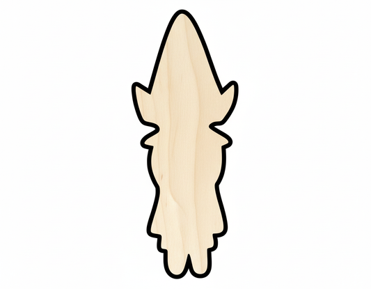 Wood Santa Elf Shape - Craft - up to 46" NameSigns.com