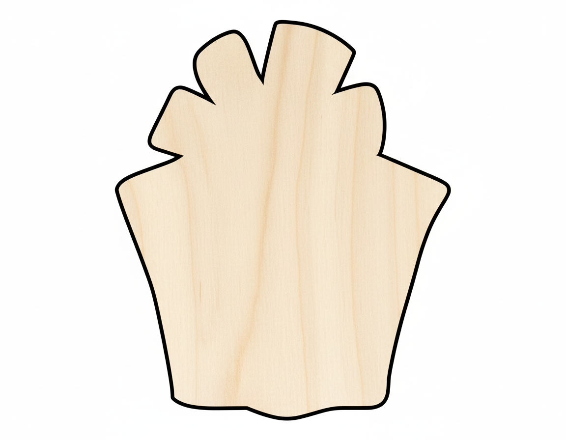 Wood Crafty Present Shape Craft Cutout NameSigns.com