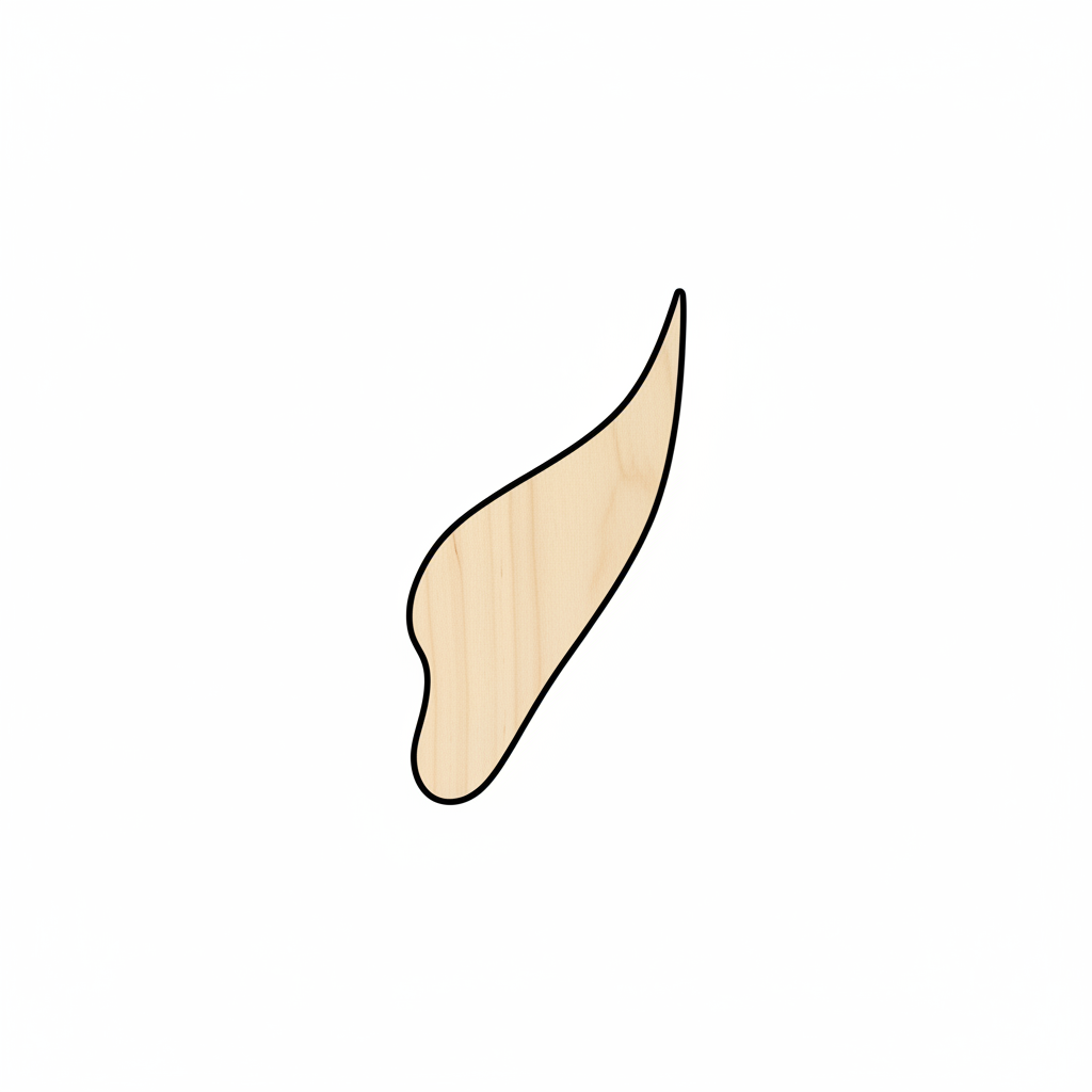 Wood Elf Ear Shape - Magic - Costume - Craft - NameSigns.com