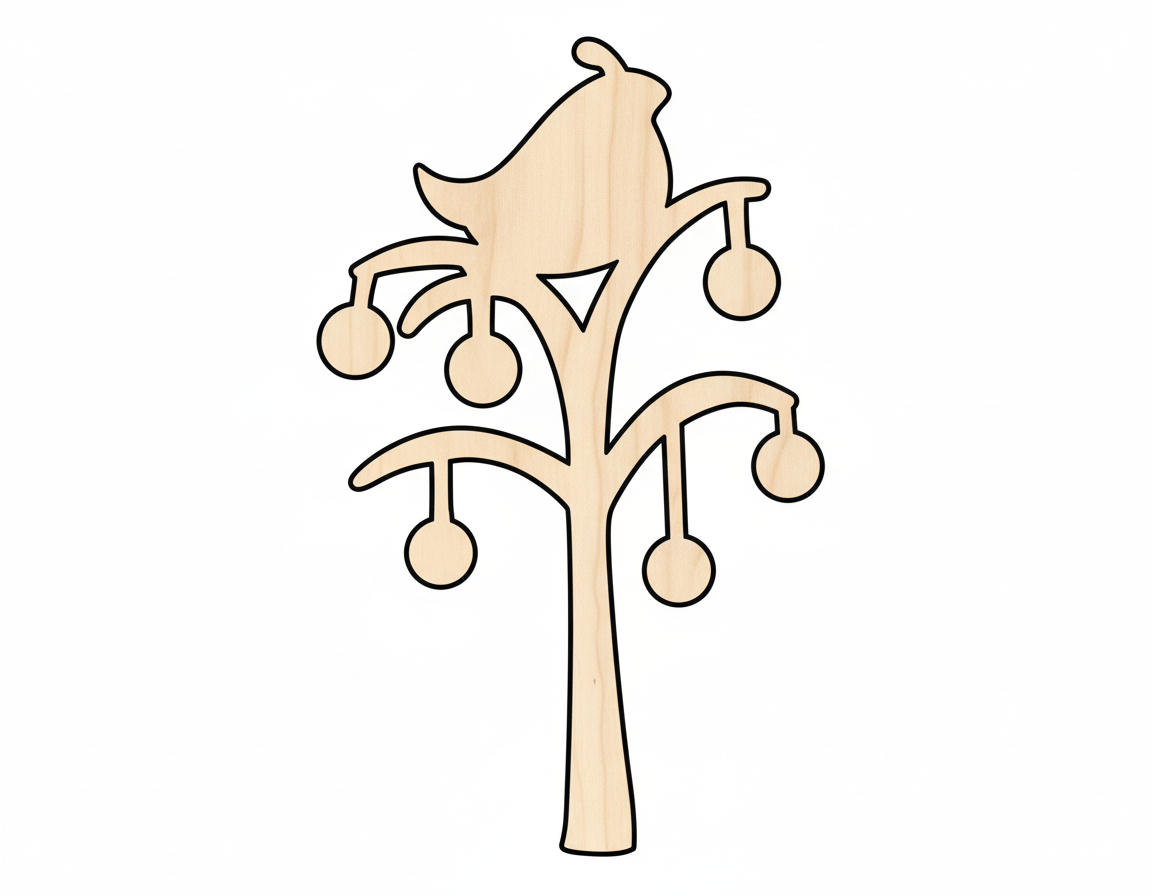 Wood Partridge in a Pear Shape - Craft - up to 46" NameSigns.com