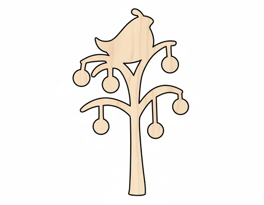 Wood Partridge in a Pear Shape - Craft - up to 46" NameSigns.com