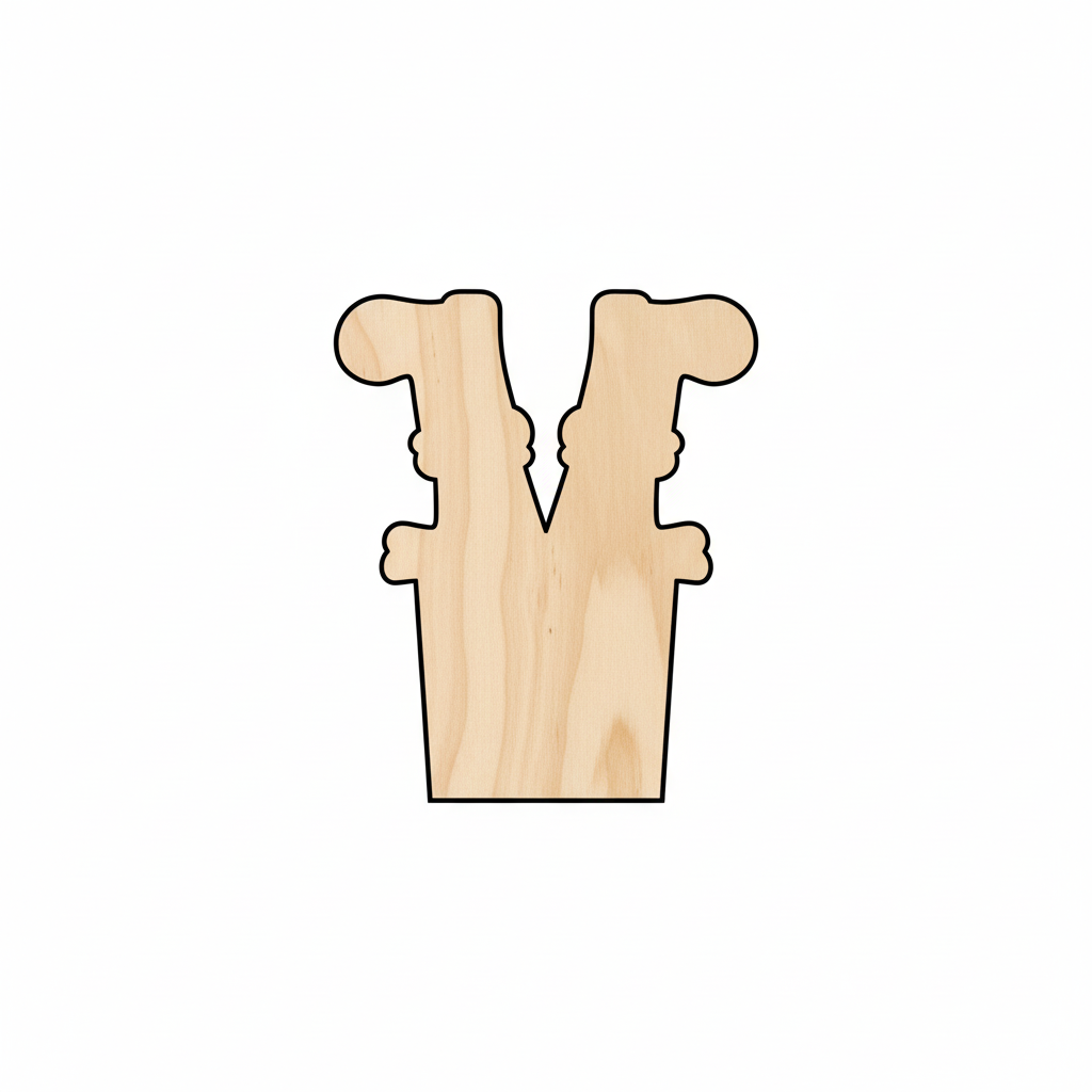 Wood Santa Chimney Shape - Craft - NameSigns.com