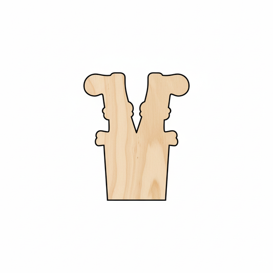 Wood Santa Chimney Shape - Craft - NameSigns.com