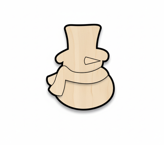 Wood Snowman Craft Set Shape - 3 Piece Craft Set - up to 46" NameSigns.com