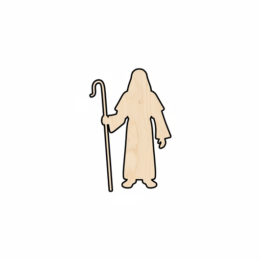 Wood Shepherd Shape - Bible - History - Craft - NameSigns.com
