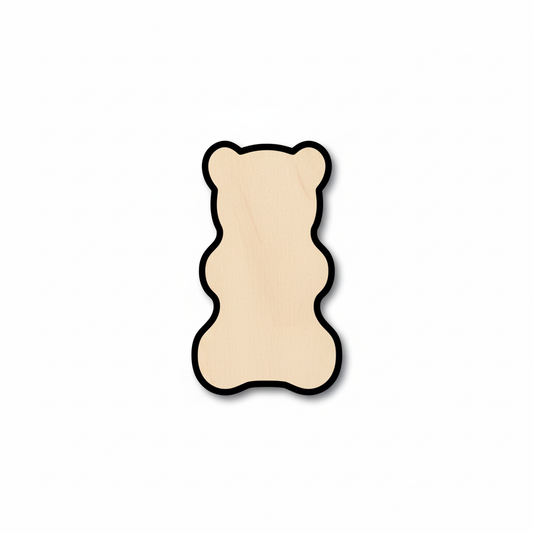 Unfinished Wood Gummy Bear – Custom Wooden Craft Shapes | Baltic Birch Plywood NameSigns.com