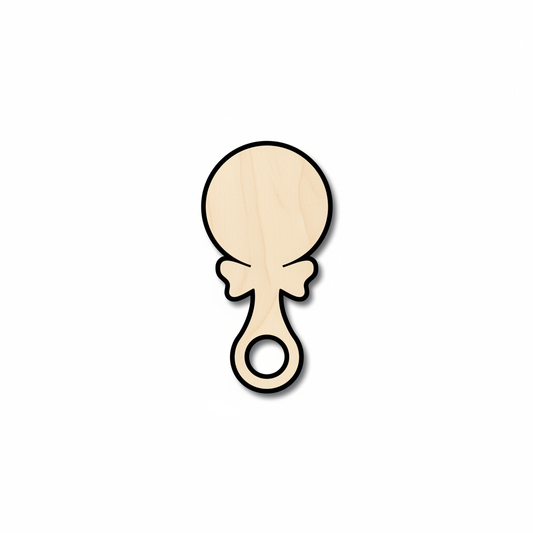 Unfinished Wood Baby Rattle – Baltic Birch Plywood DIY Wood Crafts & Nursery Decor NameSigns.com
