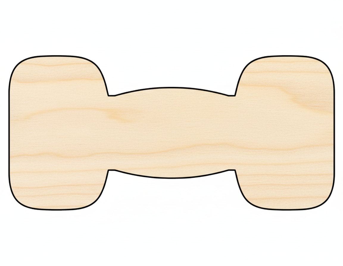 Dumbbell Silhouette DIY Craft Cutout NameSigns.com