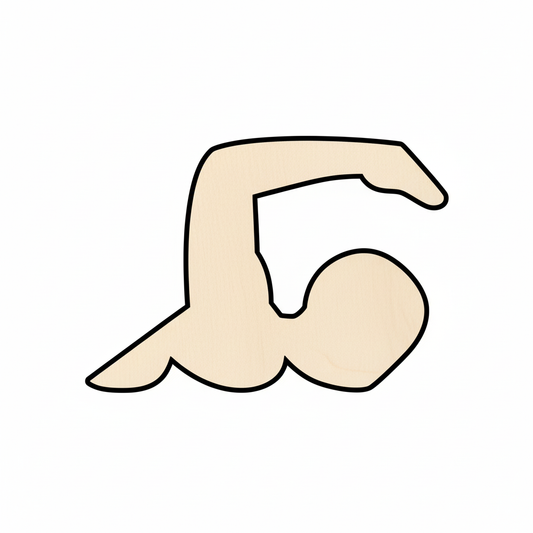 Wood Swimming Shape - Craft - NameSigns.com