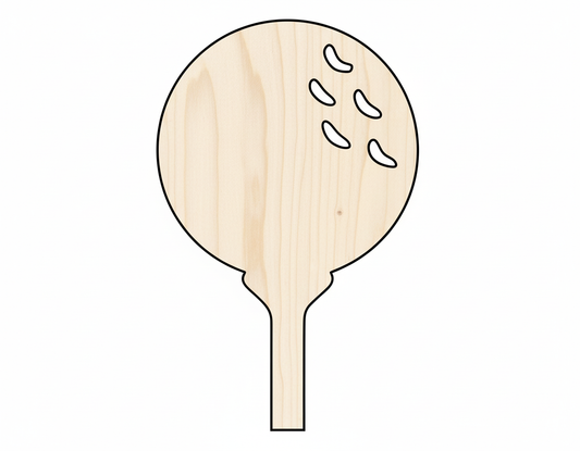 Wood Golf Ball and Tee Shape DIY Craft Cutout NameSigns.com