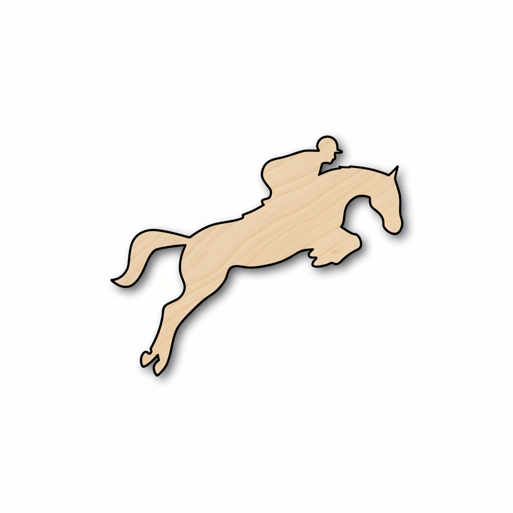Wood Equestrian Shape - Craft - NameSigns.com