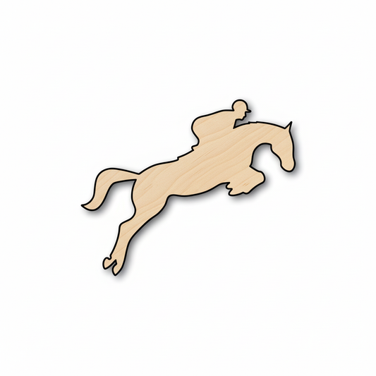 Wood Equestrian Shape - Craft - NameSigns.com