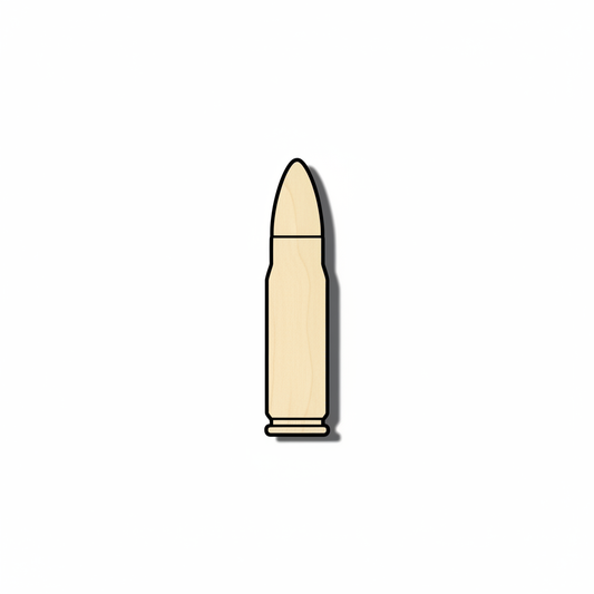 Wood Bullet Shape - Sporting - Craft - NameSigns.com