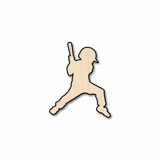 Wood Youth Baseball Shape - Craft - NameSigns.com