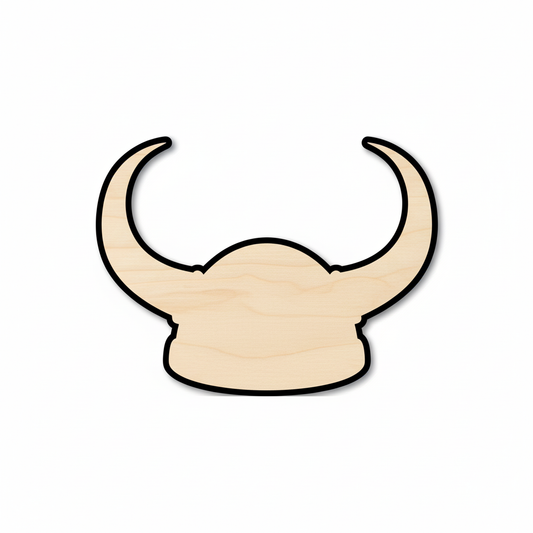Wood Viking Hat Shape - Football - History - Craft - NameSigns.com