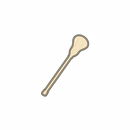 Wood Lacrosse Stick Shape - Craft - NameSigns.com