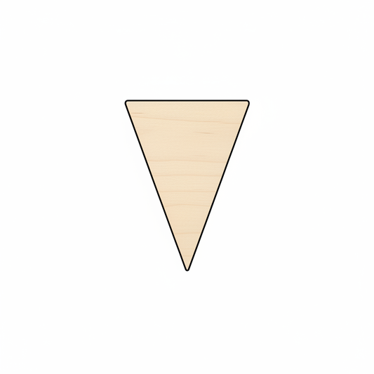 Wood Pennant Shape - School - Sports - Craft - NameSigns.com