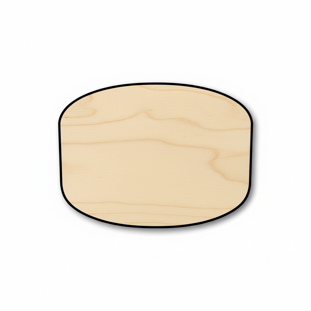 Wood Single Hockey Puck Silhouette - Craft- NameSigns.com