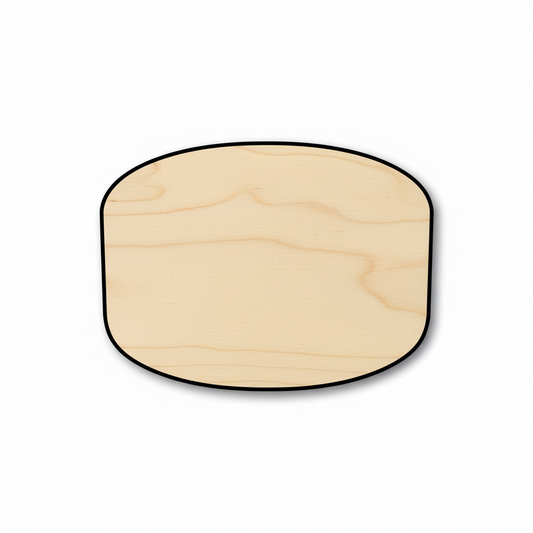 Wood Single Hockey Puck Silhouette - Craft- NameSigns.com