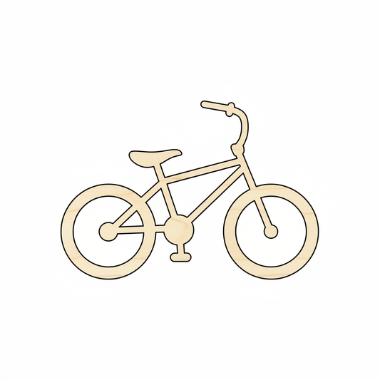 Wood Bicycle Bike Shape - Craft - NameSigns.com