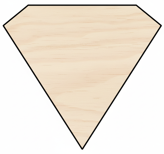 Custom Wooden Diamond Shape for Crafts and Door Hangers - Laser Cut–  Wood Round Cutout for DIY Projects NameSigns.com