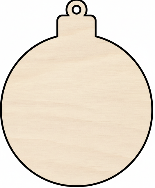 Custom Wooden Ornament Shape for Crafts and Door Hangers - Laser Cut–  Wood Round Cutout for DIY Projects NameSigns.com