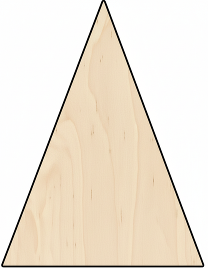 Custom Wooden Pennant Triangle Shape for Crafts and Door Hangers - Laser Cut–  Wood Round Cutout for DIY Projects NameSigns.com