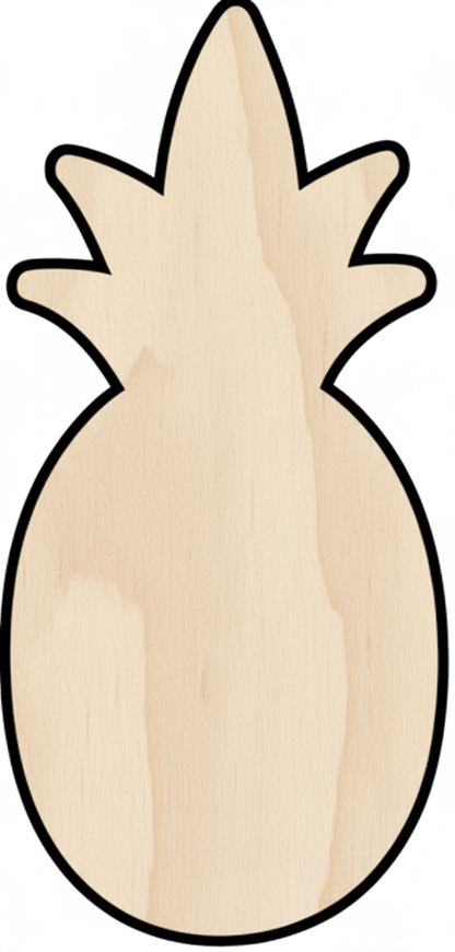 Custom Wooden Pineapple Shape for Crafts and Door Hangers - Laser Cut–  Wood Round Cutout for DIY Projects NameSigns.com