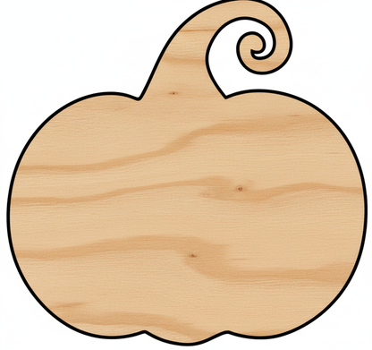 Custom Wooden Pumpkin Shape for Crafts and Door Hangers - Laser Cut–  Wood Round Cutout for DIY Projects NameSigns.com