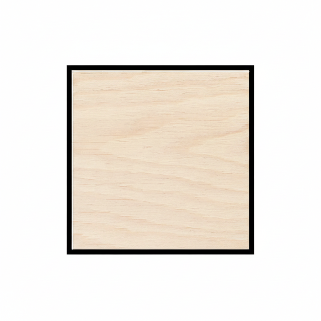 Custom Wooden Square Shape for Crafts and Door Hangers - Laser Cut–  Wood Round Cutout for DIY Projects NameSigns.com