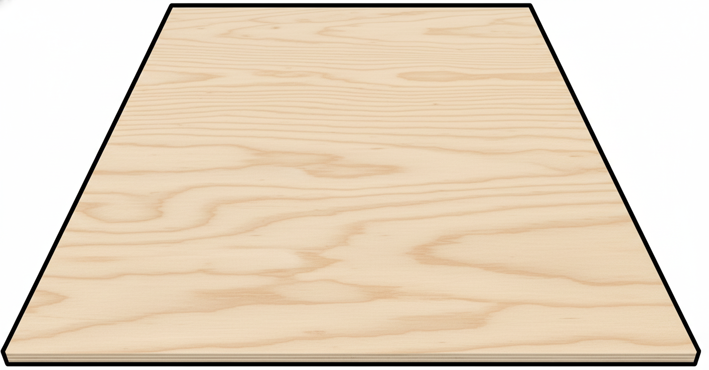 Custom Wooden Trapezoid Shape for Crafts and Door Hangers - Laser Cut–  Wood Round Cutout for DIY Projects NameSigns.com