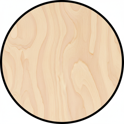 Custom Wooden Circle Shape for Crafts and Door Hangers - Laser Cut–  Wood Round Cutout for DIY Projects NameSigns.com