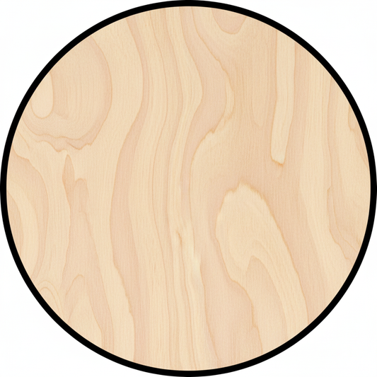 Custom Wooden Circle Shape for Crafts and Door Hangers - Laser Cut–  Wood Round Cutout for DIY Projects NameSigns.com