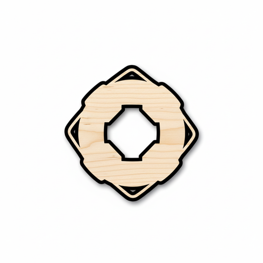 Unfinished Wood Lifebuoy | Laser Cut Wood Shapes - Birch Plywood Crafts NameSigns.com