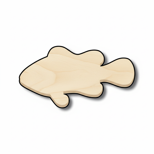 Unfinished Wood Clownfish - Baltic Birch Plywood | Eco Friendly Craft Shapes NameSigns.com