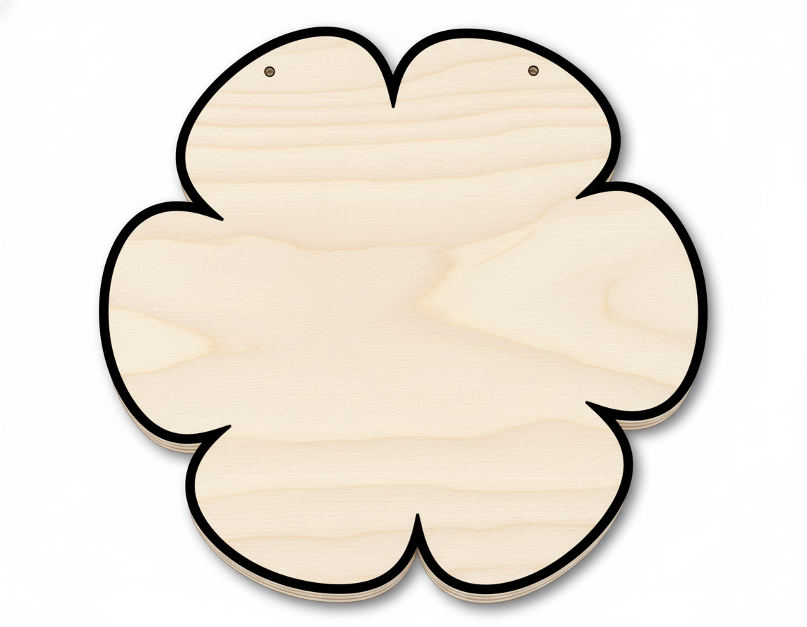 Flower Door Hanger DIY Craft Cutout Door Hanger NameSigns.com