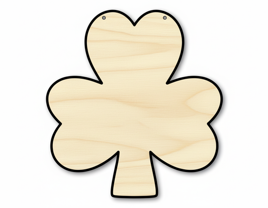 Shamrock Door Hanger DIY Craft Cutout Door Hanger NameSigns.com