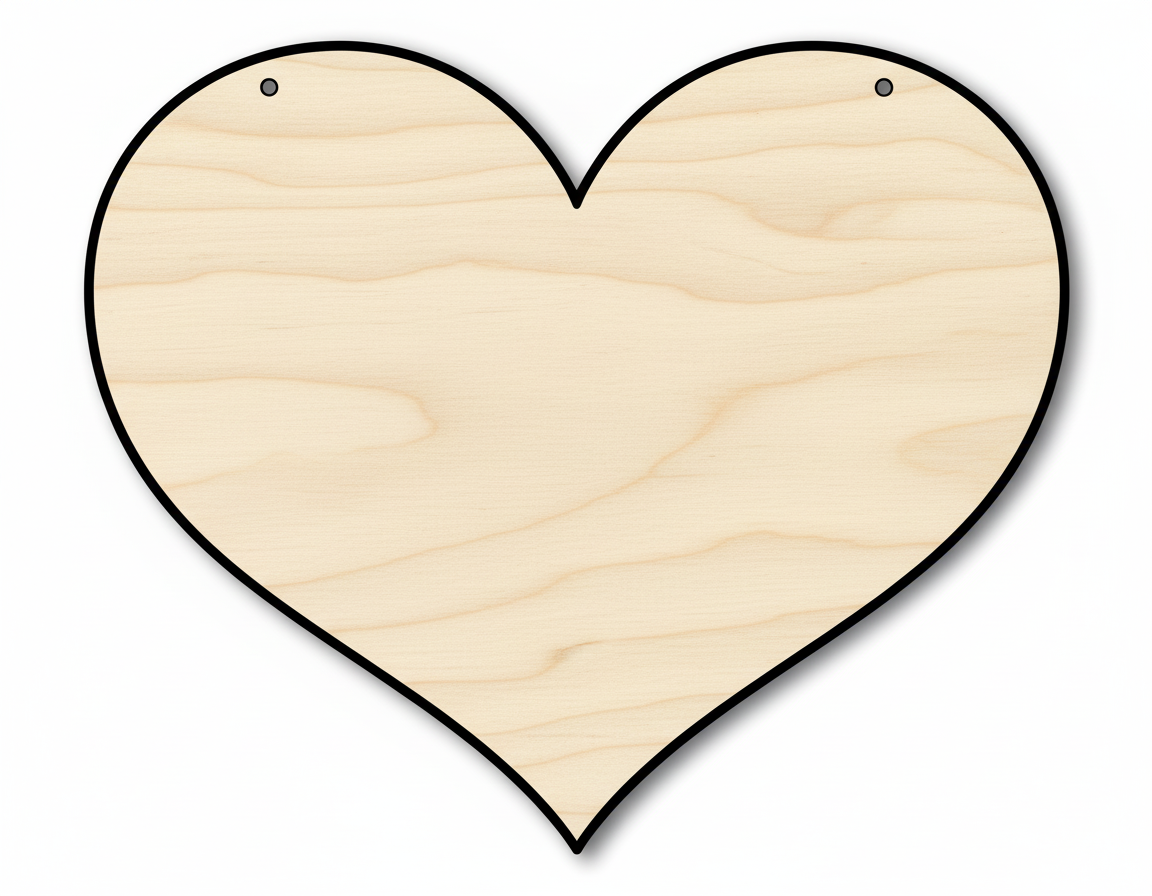 Heart Door Hanger DIY Craft Cutout Door Hanger NameSigns.com