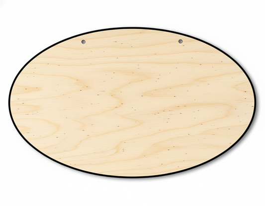 Oval Door Hanger DIY Craft Cutout Door Hanger NameSigns.com