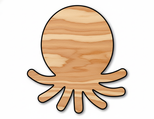 Cute Octopus Shape DIY Craft Cutout NameSigns.com