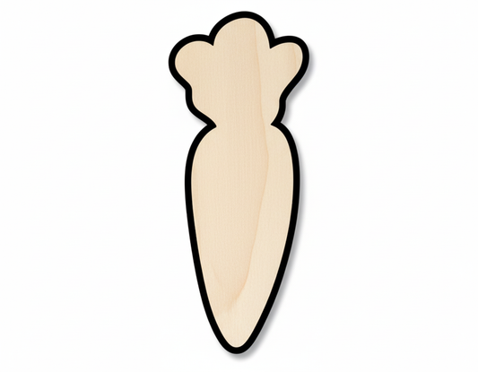 Cute Carrot Shape Easter DIY Craft Cutout NameSigns.com