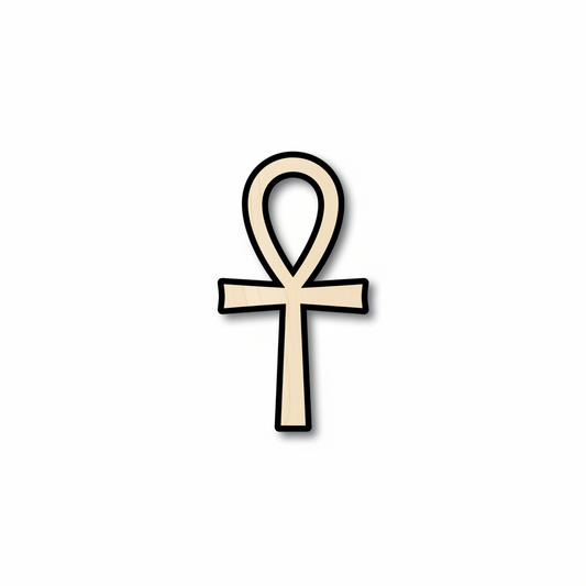 Wood Ankh Silhouette - Craft- NameSigns.com