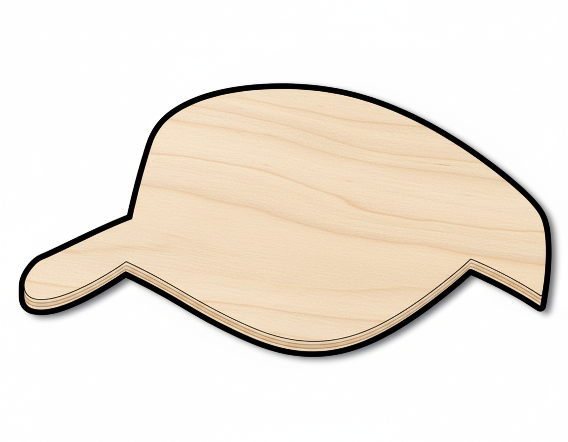 Visor Hat Silhouette DIY Craft Cutout NameSigns.com