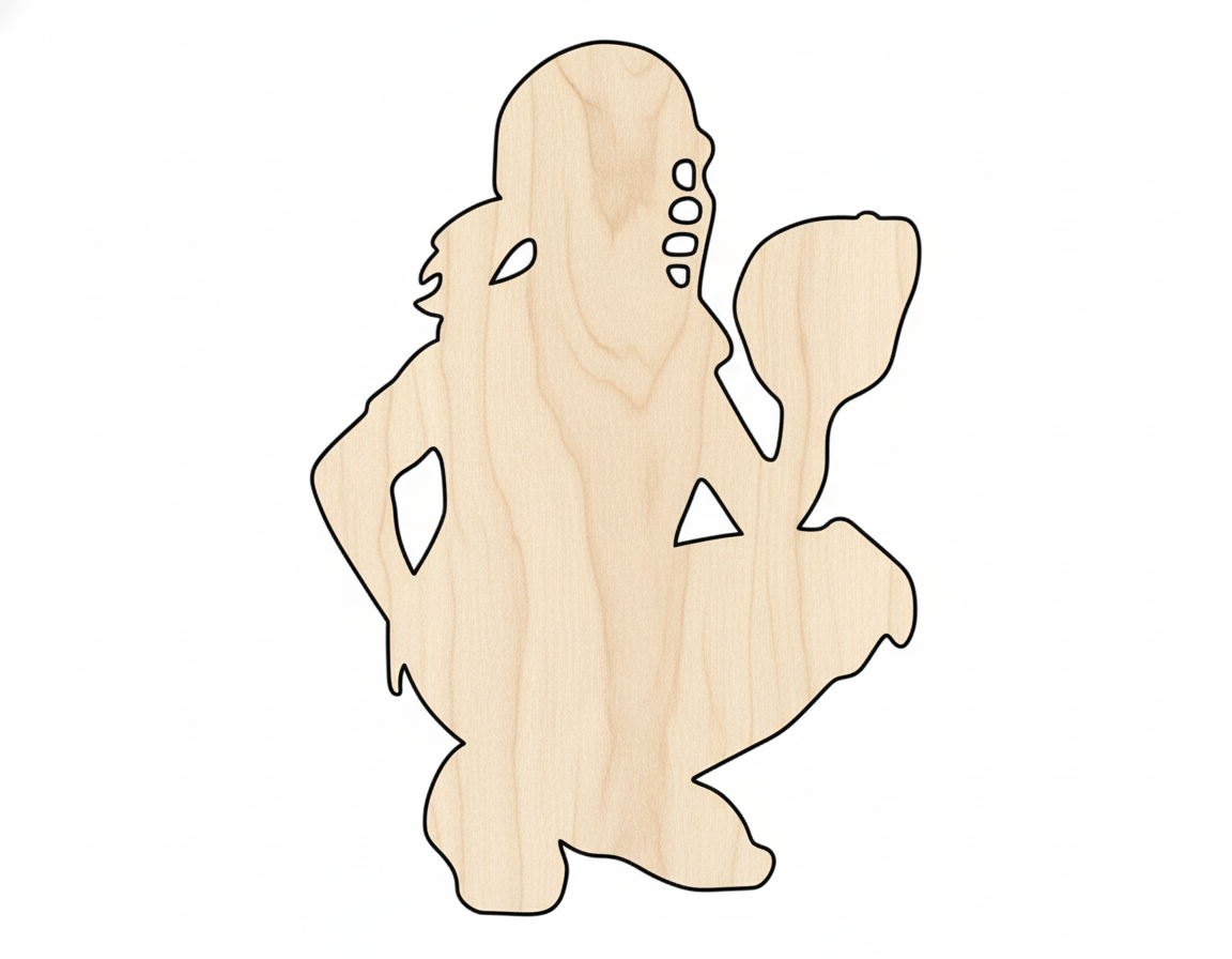 Unfinished Wood Softball Cutout – Baltic Birch Laser Cut Wood Shape for DIY Projects NameSigns.com